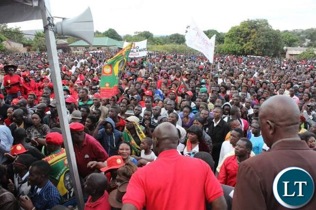 UPND Rally at Freedom Park in Kitwe