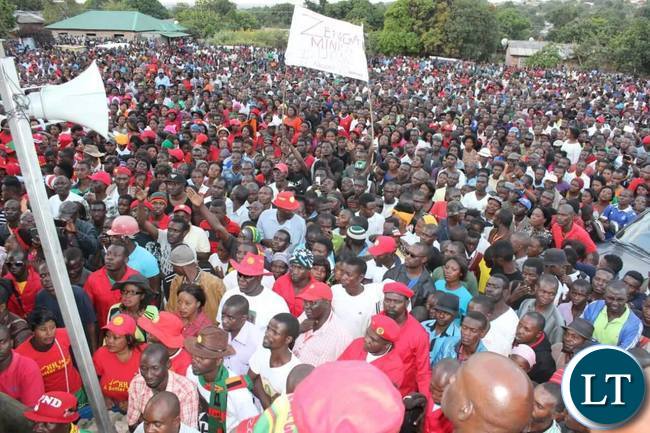 UPND Rally at Freedom Park in Kitwe