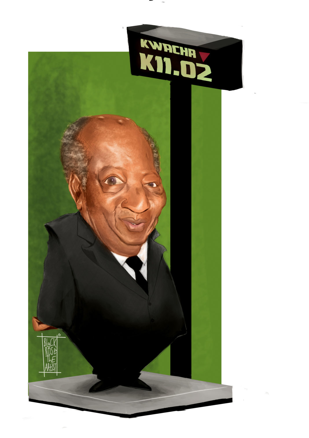 Caricature of finance Minister Alexander Chikwanda, : “Any Serious Diet To Lose the Weight?”