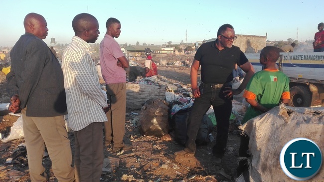 Fisho Mwale at the infamous Chunga Landfill site