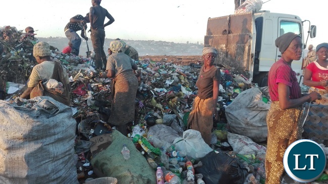 Fisho Mwale at the infamous Chunga Landfill site