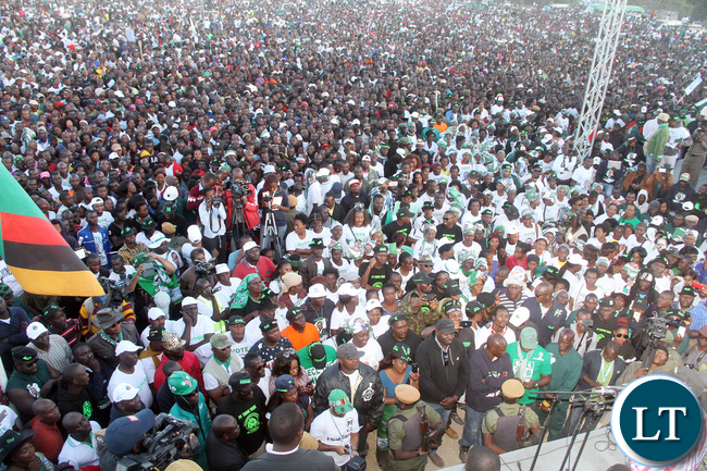 President Edgar Lungu address Rally at Mutendele Primary School in Kafue on 25-06-2016- Picture By Eddie Mwanaleza/Statehouse.