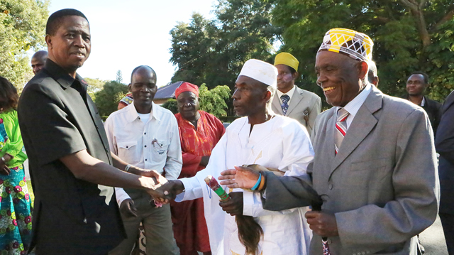 President Edgar Lungu on Saturday held meeting with Chiefs from Luapula at State house