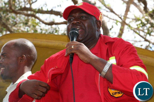 UPND Copperbelt Province Chairperson Elisha Matambo