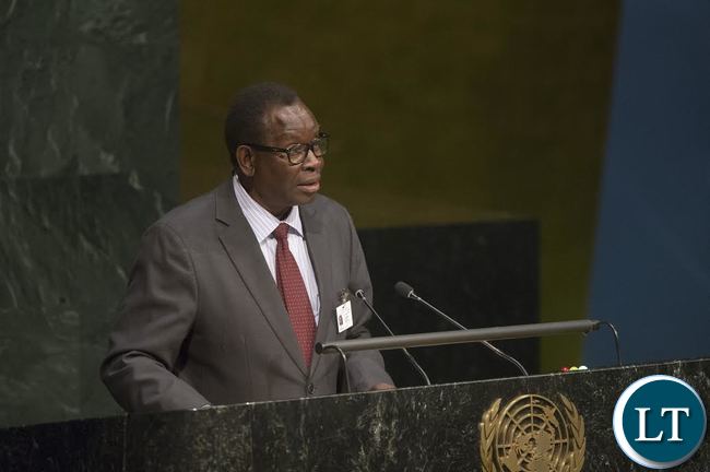 Dr. Joseph Kasonde, Minister of Health of Zambia, addresses the High-level meeting of the General Assembly on HIV/AIDS Implementation of the Declaration of Commitment on HIV/AIDS and the political declarations on HIV/AIDS