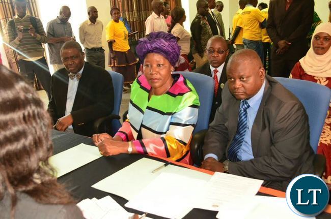 Edith Nawakwi with Running mate, Dr Rev Clement Mwanza