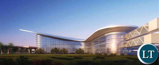 Computer images of the new KKIA terminal building under construction