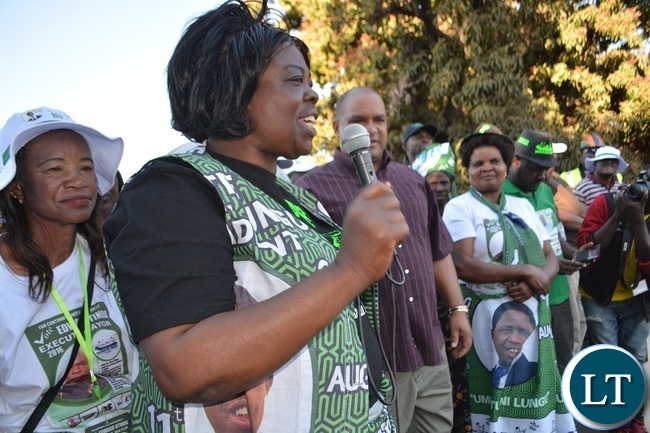 Lands and Environmental Protection Minister Jean Kapata