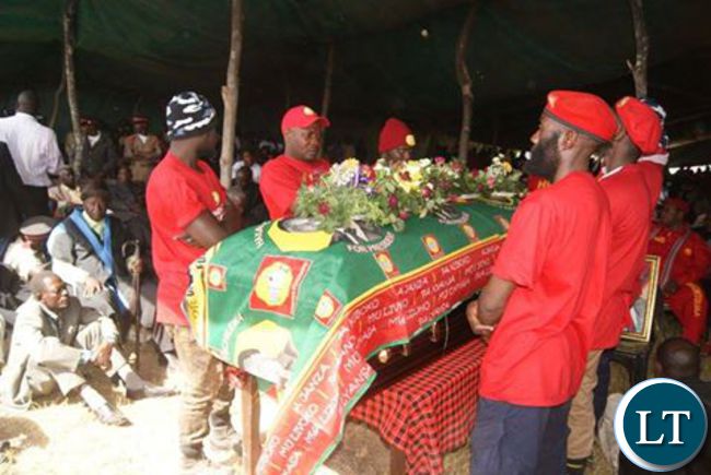 Funeral procession for late Request Muntanga