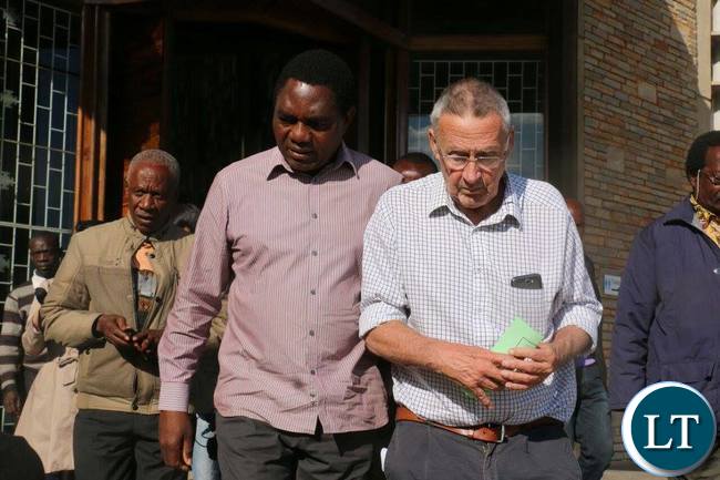 HH and Guy Scott leaving the Cathedral of the Holy Cross