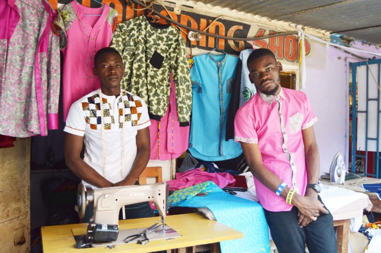 Tailor-made in the heart of Lusaka: Mark and Timothy beat the fashion odds