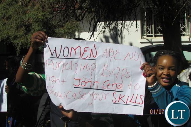 Women show their anger against GBV