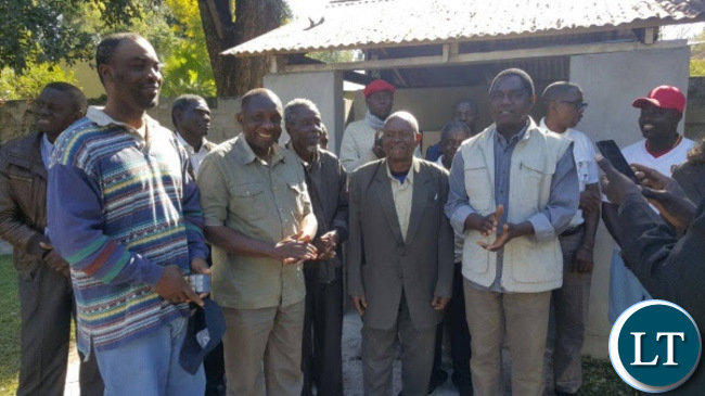 Paying a courtesy call on His Royal Highness Senior Chief Inyambo Yeta of the Lozi speaking people
