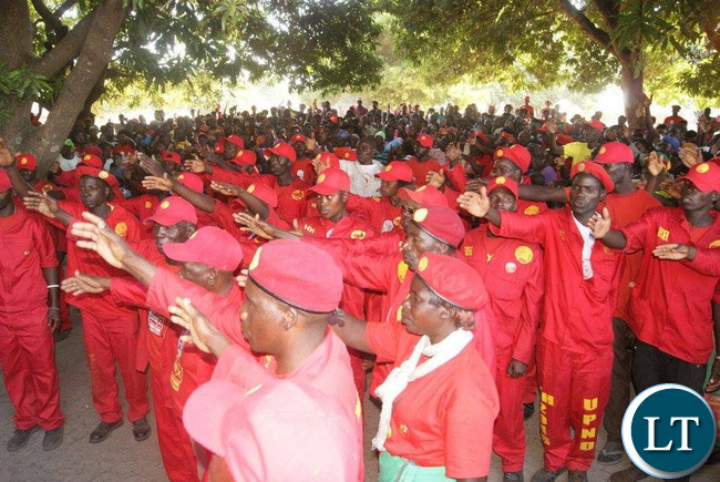 UPND Supporters at meetings in Kalabo