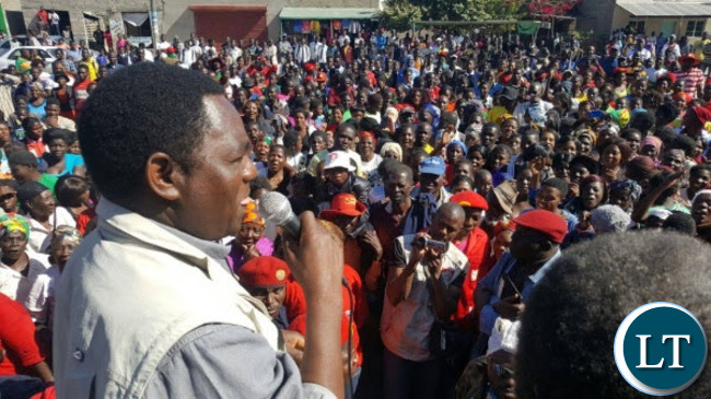 Crowds at UPND rally