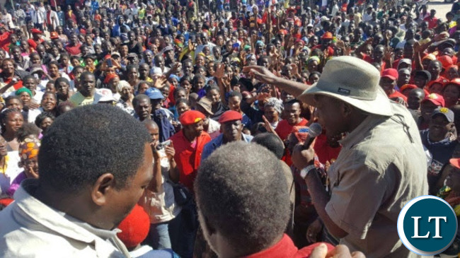 Crowds at UPND rally