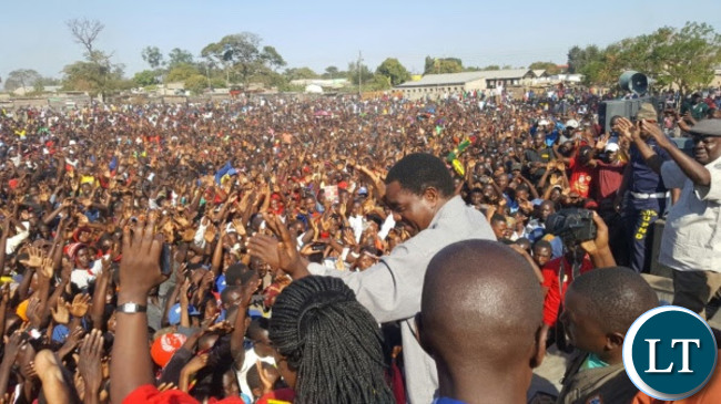 Crowds at UPND rally