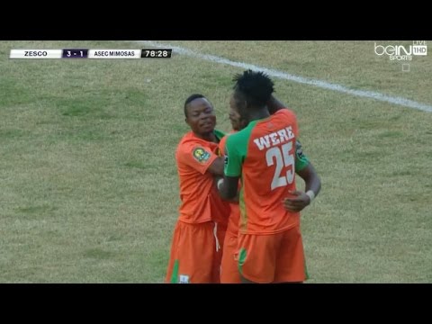 ZESCO United vs ASEC Mimosas Abidjan 3-1 All goals Highlights