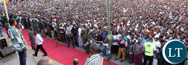 President Lungu Campaigning in Mpika