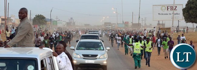 President Lungu Campaigning in Mpika
