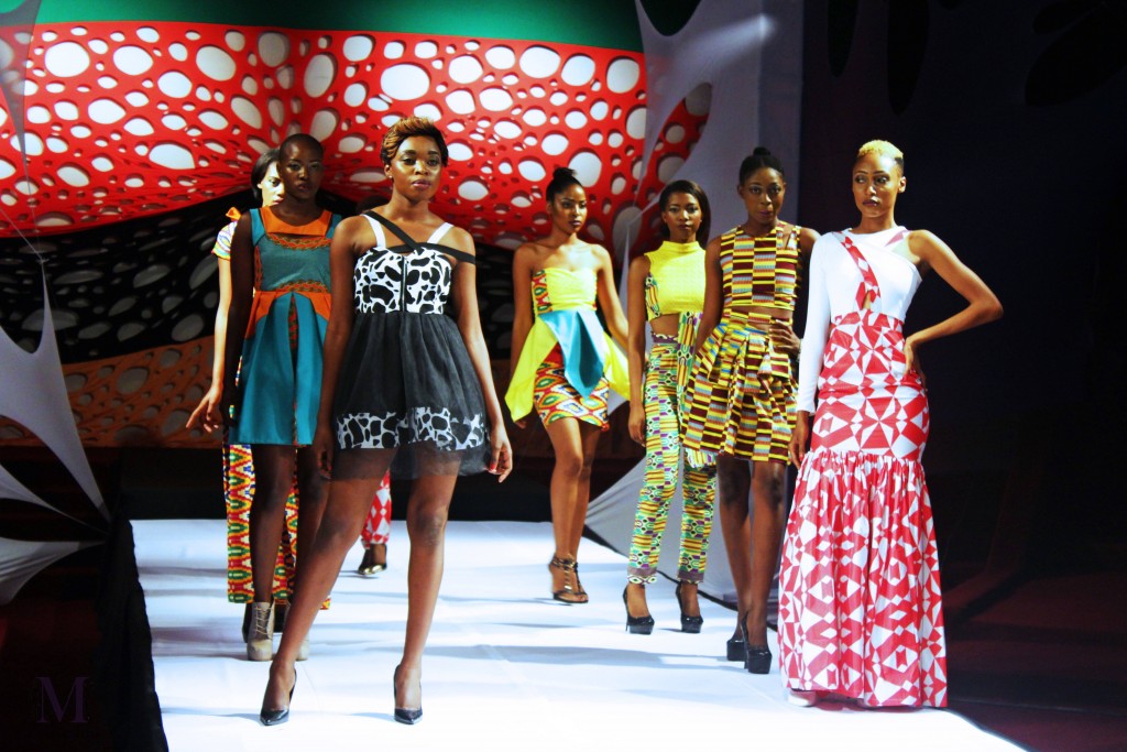 Models at the 2015 Zambian Fashion week 