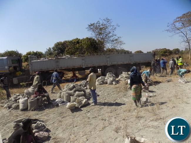The road traffic accident Scene along the Kapiri Ndola road.