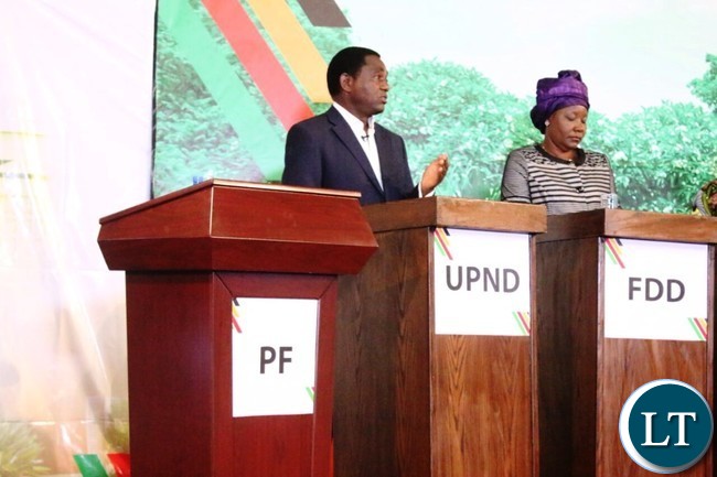 HH stresses a point at the presidential debate