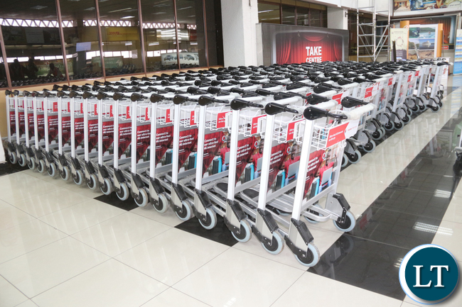 A bunch of trolley before the hand over.