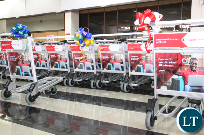 A bunch of trolley before the hand over.