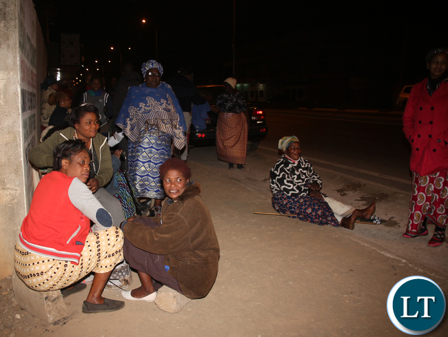 Voters waiting the polling station to be opened.
