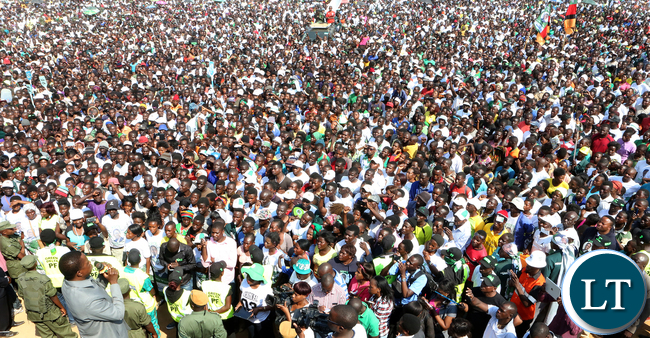 President Edgar Lungu address PF Rally in Chifubu In Ndola on Monday 01-08-2016..