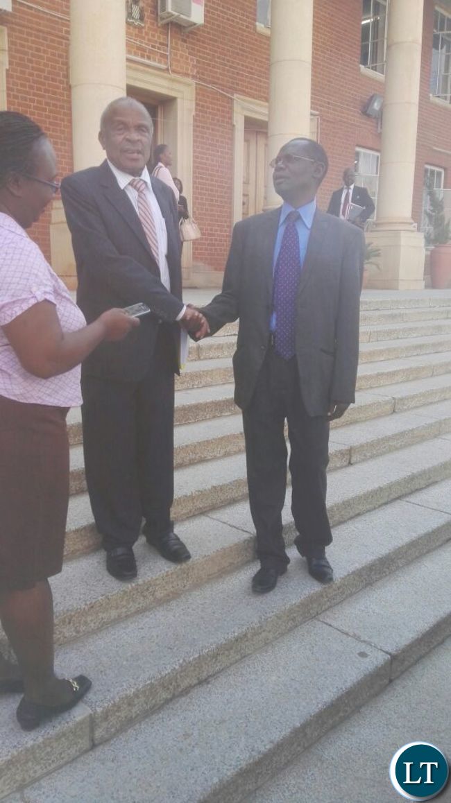 Prof Mvunga outside court