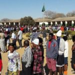 Voters waiting to cast their votes at Kalingalinga Middle   Basic School, Lusaka