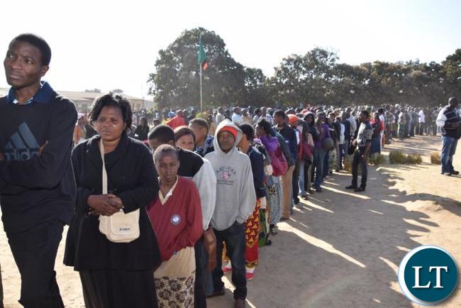 Zambians turn out to vote