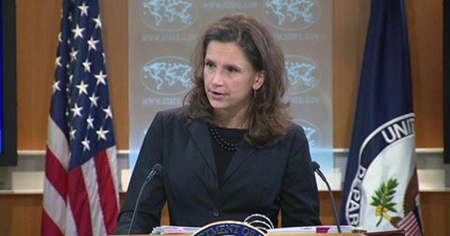 United States Director of Press Relations office and acting Spokesperson Elizabeth Trudeau