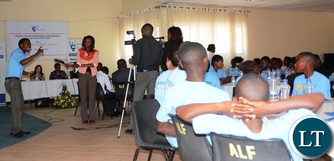 One of the Beneficially from Women for Change Rural Youth Exposure Conference and Study Tours Program Gift Zimba(l) giving a testimony in order to encourage the youths to work hard and follow there dreams One of the Beneficially from Women for Change Rural Youth Exposure Conference and Study Tours Program Gift Zimba(l) giving a testimony in order to encourage the youths to work hard and follow there dreams