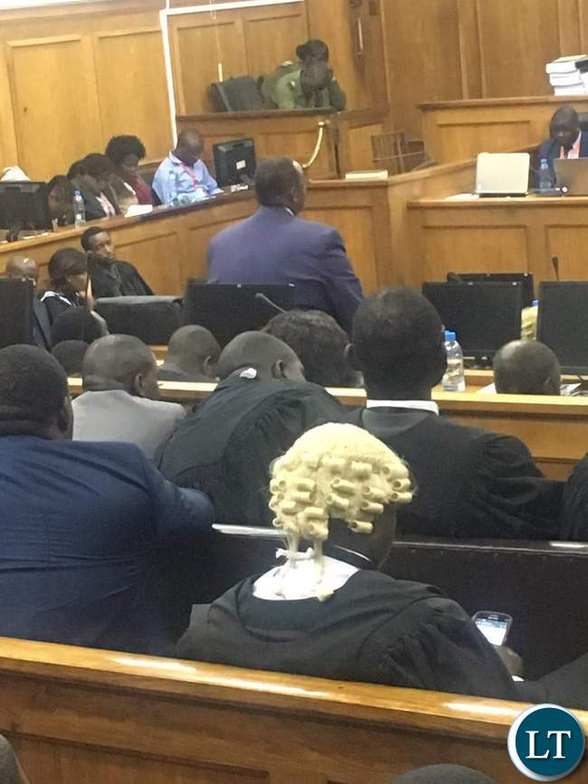 GBM addressing the court