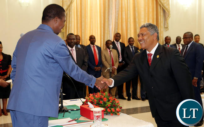 Given Lubinda Minister of Justice