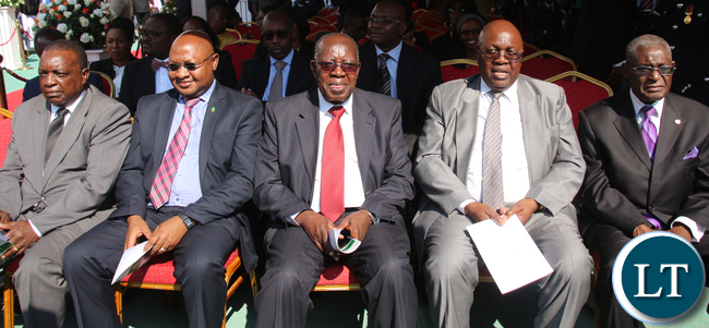 Former Chiefs of justice and their Deputies at the Inauguration ceremony