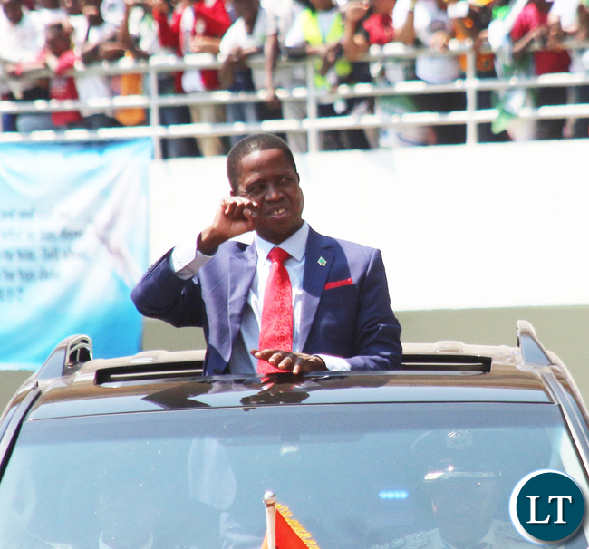 President Lungu at Heroes Stadium
