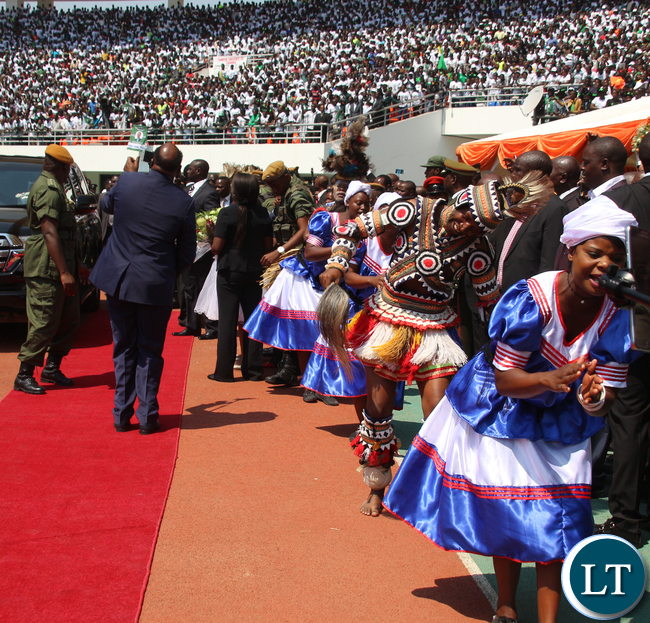 Traditional Dancers welcoming the guests at the stadium