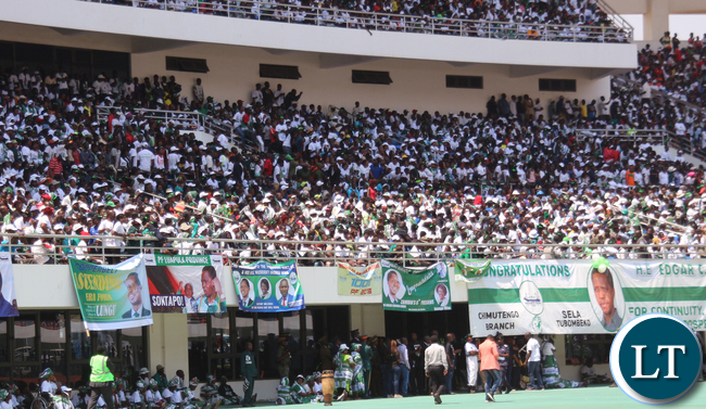 Party of the crown at the stadium