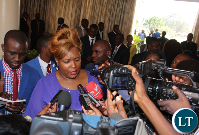 Mister of Agriculture Dora Siliya