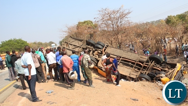 Scene of the Serenje accident