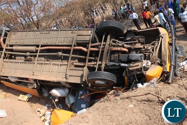 Scene of the Serenje accident