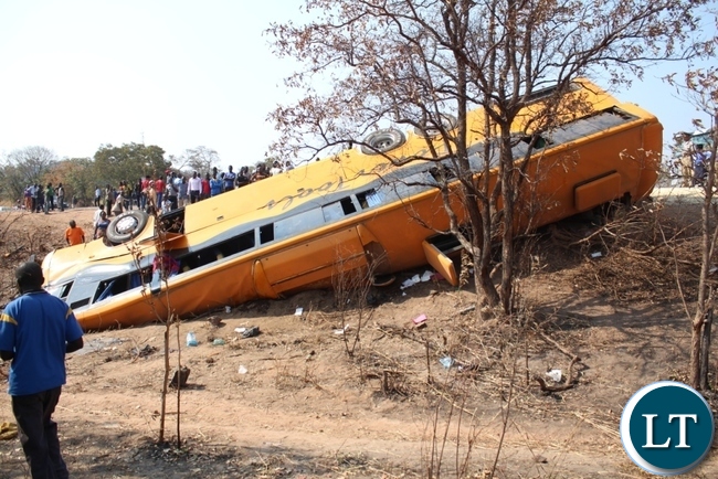 Scene of the Serenje accident