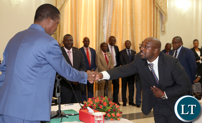 Mr Brian Mushimba Minister of Commuincation and Transport