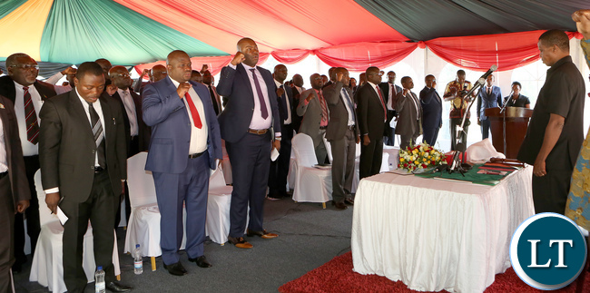 President Lungu with PF MPs