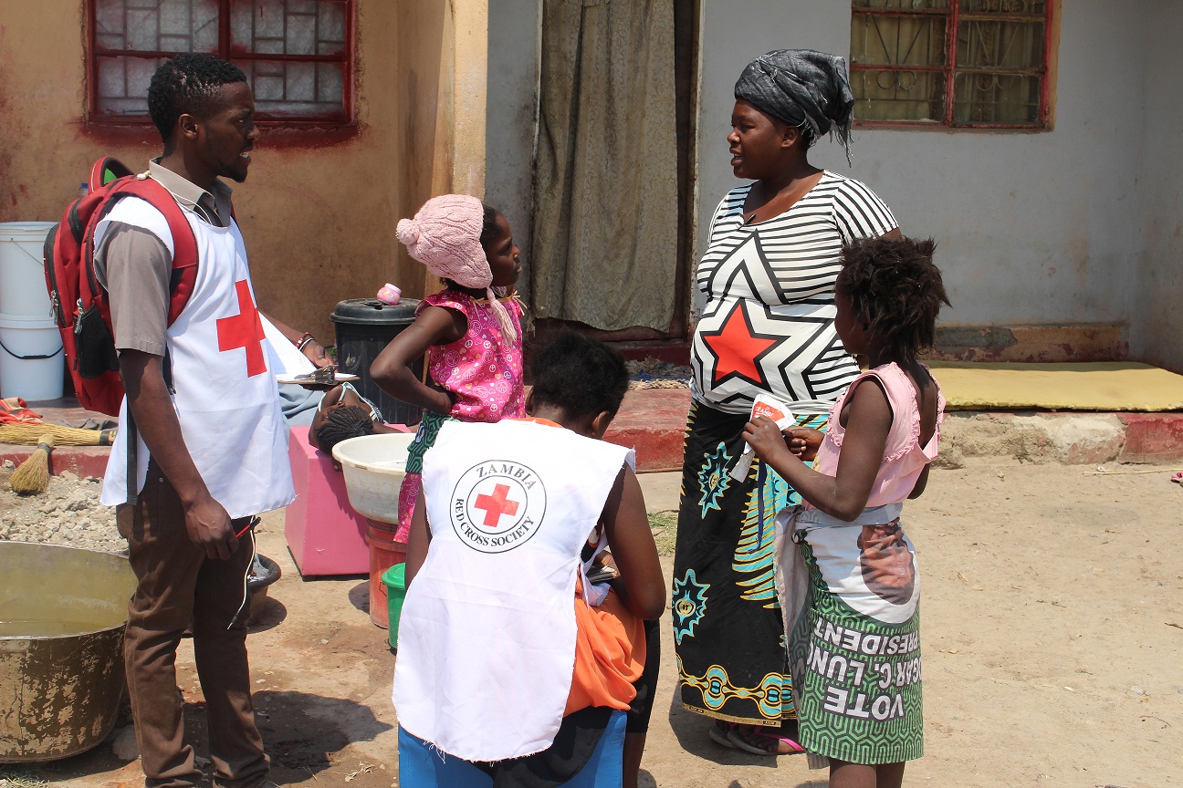 Red-Cross-Volunteers-conducting-Door-to-Door-Awareness-of-Measles-and-Rubella-Vaccination-Campaign-in-Lusaka