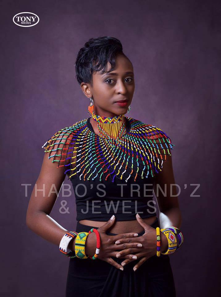 thabo wearing her designs